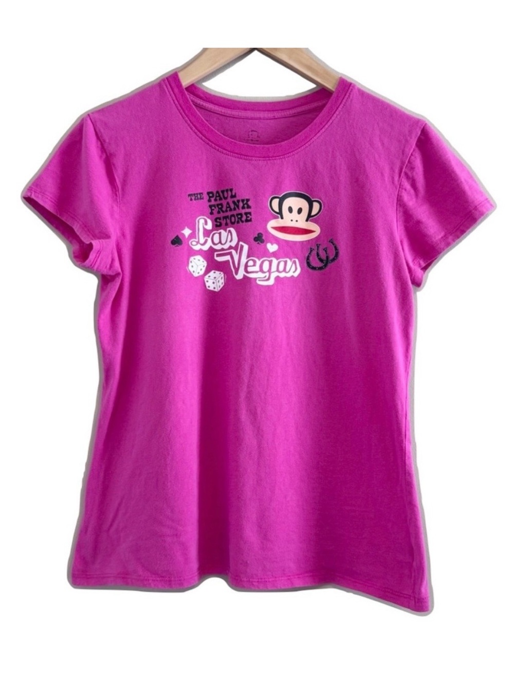 The Paul Frank Las Vegas Store Pink T-Shirt Junior Large